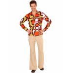 Chemise groovy g�om�trique ann�es 70 homme