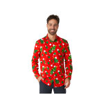 Chemise de nol rouge  motifs suitmeister adulte