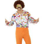 Chemise satine hippie annes 60 homme