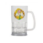 Chope de bire transparente 14 cm fte de la bire