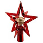 Cimier de sapin rouge toil 19 cm