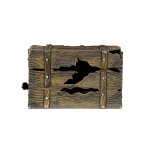 Coffre lumineux et sonore avec crature cache 46 x 30 cm