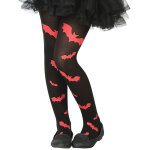 Collants chauve souris noir et rouge enfant