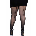 Collants couture noires grande taille femme