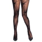 Collants r�sille araign�e noire femme