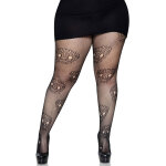 Collants rsille dia de los muertos grande taille femme