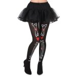 Collants squelette dia de los muertos femme
