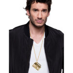 Collier dor poste de radio 80's adulte