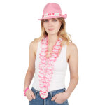 Collier � fleurs roses evjf