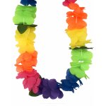 Collier hawa grosses fleurs multicolores