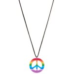 Collier hippie multicolore adulte