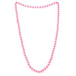 Collier perles rose adulte