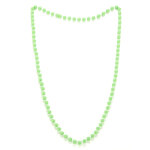 Collier perles vertes adulte