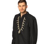 Collier tte de mort pirate