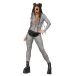 Combinaison holographique disco femme