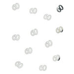 Confettis de table en bois 60 argents 10 gr