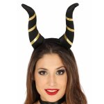 Cornes dmoniaques noires femme halloween