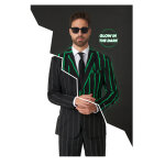 Costume  rayures phosphorescentes suitmeister adulte