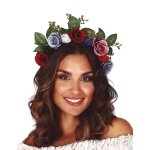 Couronne de fleurs fonces