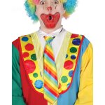 Cravate clown raye multicolore adulte