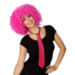Cravate  sequins fushia adulte