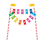 Dcoration pour gteau happy birthday