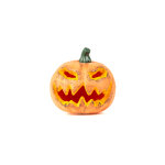 D�coration lumineuse citrouille halloween 16 cm