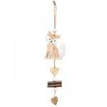 Dcoration  suspendre en bois joli renard 20 cm