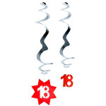 D�corations � suspendre chiffre anniversaire m�tallis�es