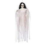 Dcoration  suspendre dame blanche lumineuse 90 cm halloween