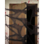 D�coration toile d'araign�e noire avec araign�es 20 g halloween