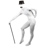 D�guisement adulte seconde peau blanc adulte