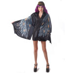 Dguisement ailes d'ange poncho noir femme