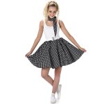 Dguisement annes 50 noir  pois femme