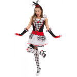 Dguisement arlequin damier femme