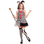 Dguisement arlequin damier fille