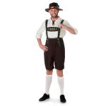 Dguisement bavarois salopette marron homme