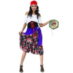 Dguisement bohmienne fleurie femme