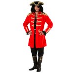 Dguisement capitaine pirate rouge homme
