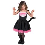 Dguisement chat noir et rose fille