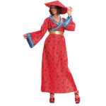Dguisement chinoise rouge femme