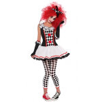 Dguisement clown arlequin adolescente halloween
