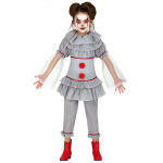 Dguisement clown assassin gris fille