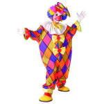 Dguisement clown  carreaux enfant