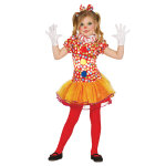 Dguisement clown multicolore avec tutu fille