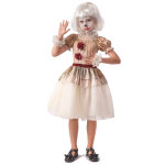 Dguisement clown terrifiant beige fille