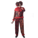 Dguisement clown terrifiant rouge homme