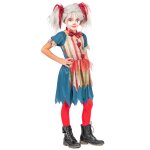 Dguisement clown tueur color halloween fille