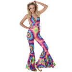 Dguisement combinaison hippie psychdlique femme