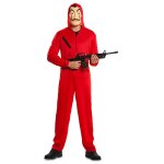 Dguisement combinaison et masque la casa de papel adulte
